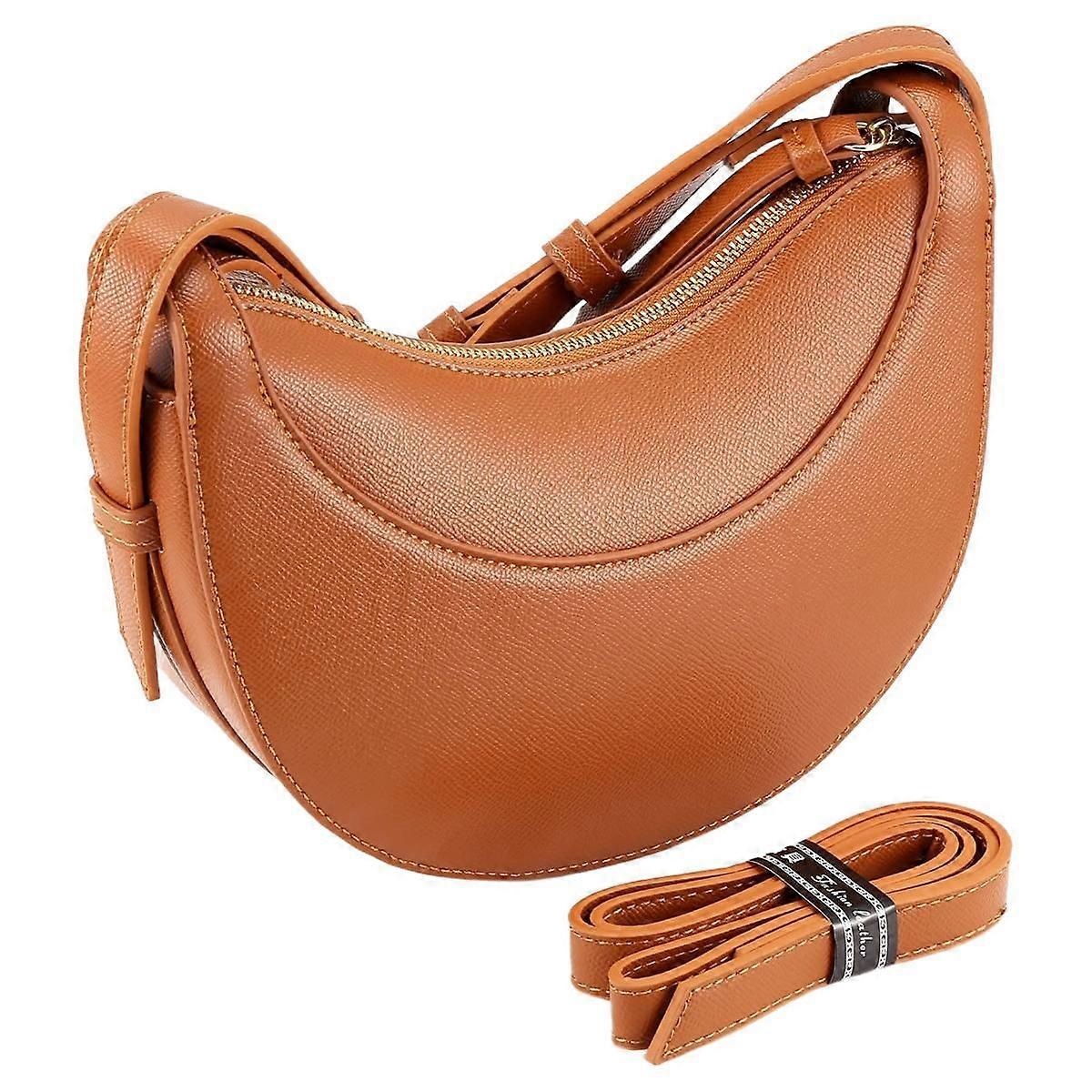 Versatile Casual Crescent Bag Saddle Bag Fashionable Handbag Shoulder Bag Large Capacity Messenger