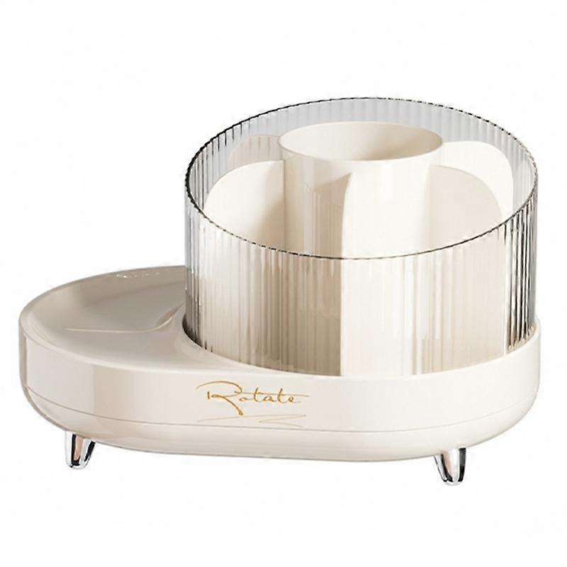 Type A 8374 Desktop Makeup Brush Barrel Pen Holder Cosmetics Rotatable Storage Box