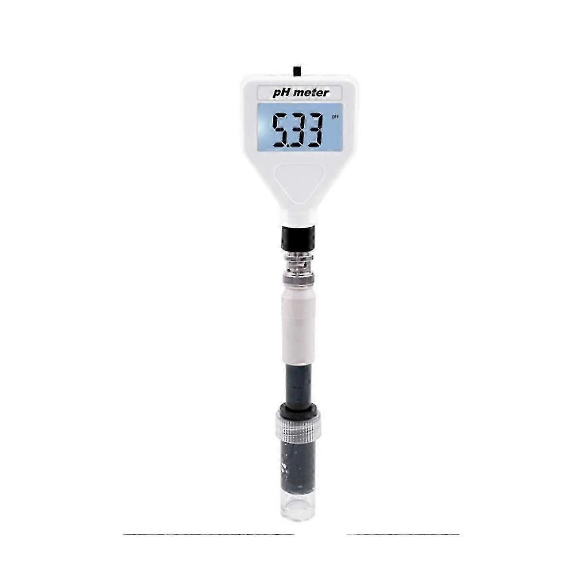 Digital PH Tester Meter -Acidity Meter PH Tester Soil Meter Tester with White Backlight suitable for Cheese/