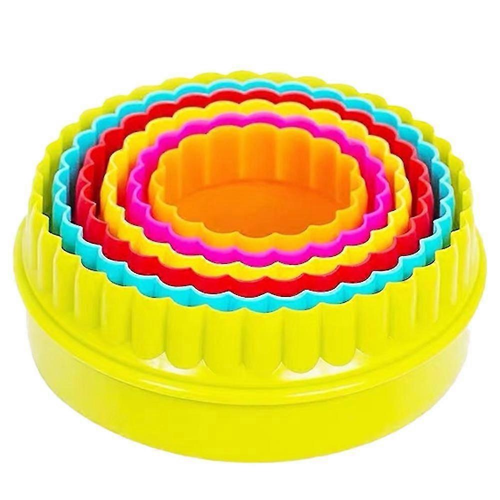 Two Side Round Cookie Cutters , Cutters And Fondant Cake Cutters, Assorted Color