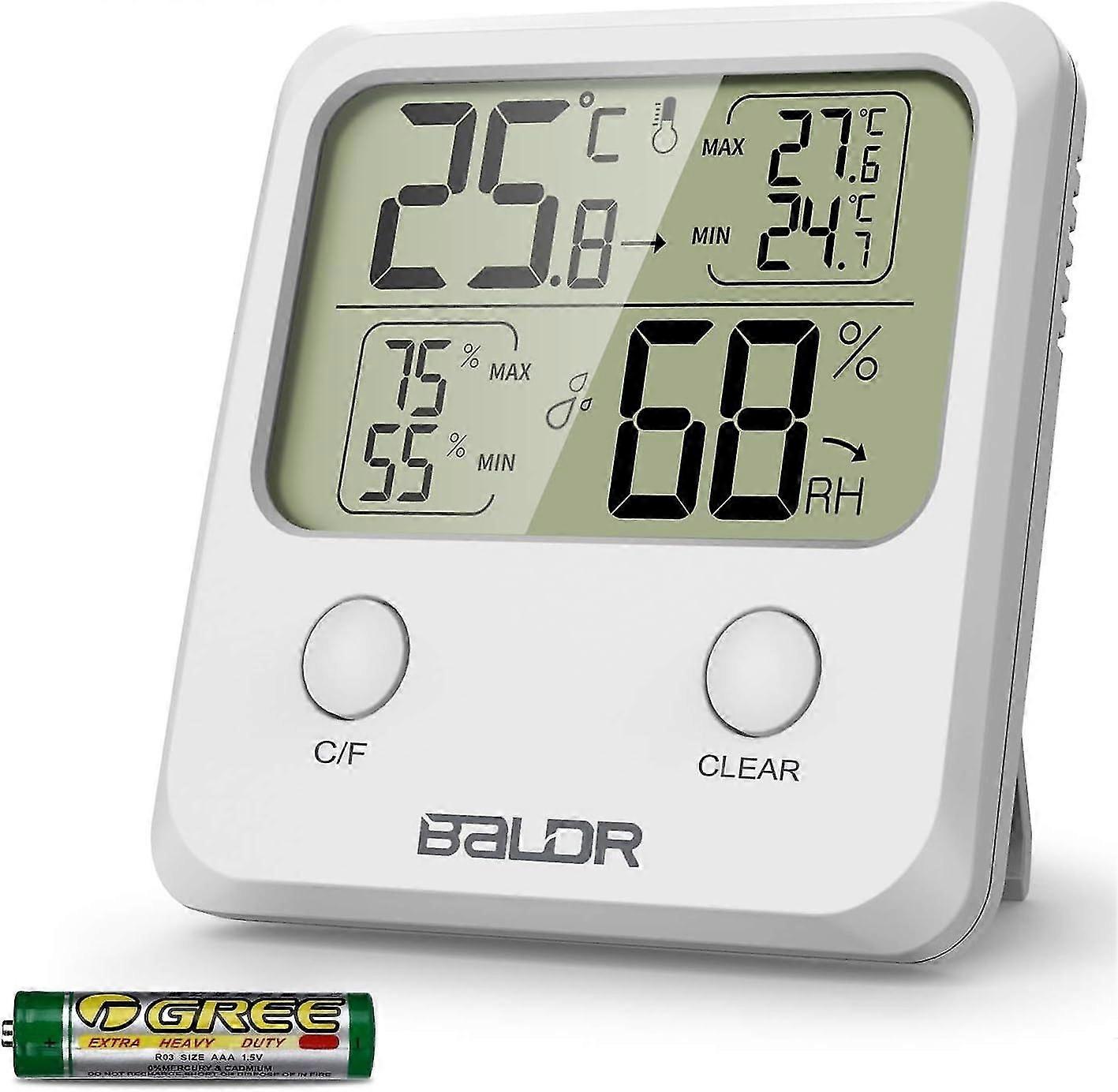 Digital Indoor Temperature Hygrometer With Display Monitor For Home And Office