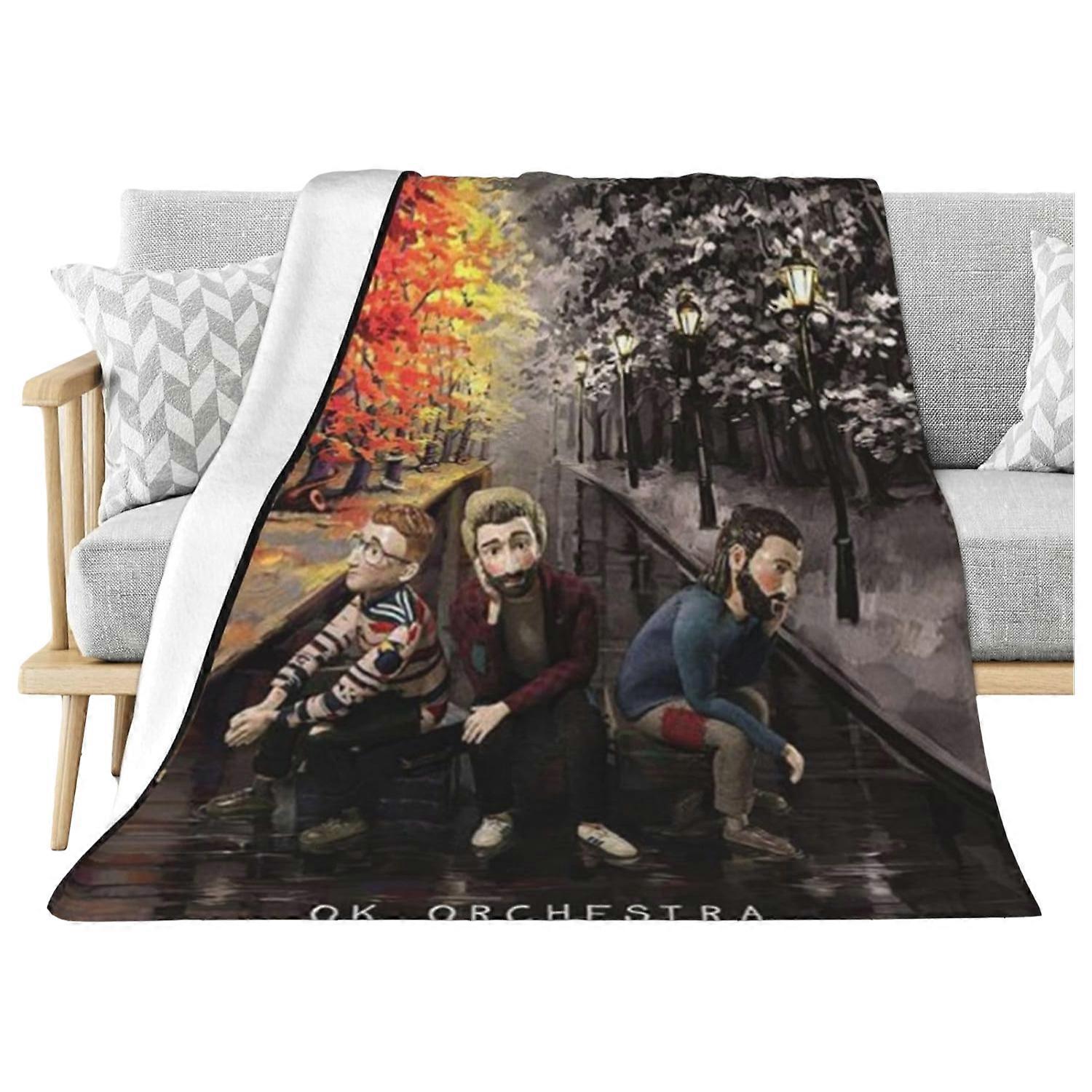 Ajrs-Flannel blanket air conditioning blanket nap blanket sofa blanket MI-928