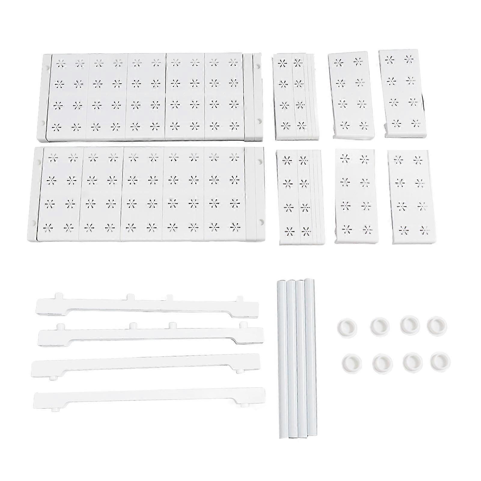 Closet Shelf Expandable Closet Shelf Storage Rack Adjustable Locker Shelf for Closet Width 48cm Height 32cm Length 67‑88cm