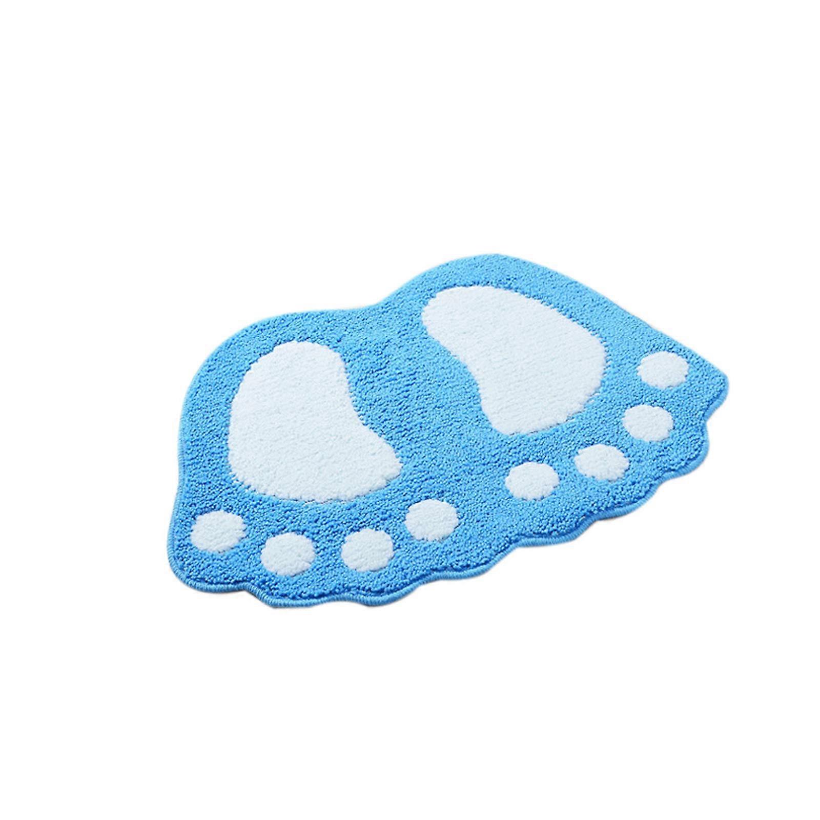 Bath Mat Non-Slip 58x88cm Cute Big Feet Absorbent Home Décor for Living Room Bathroom Carpet Scraper Mat