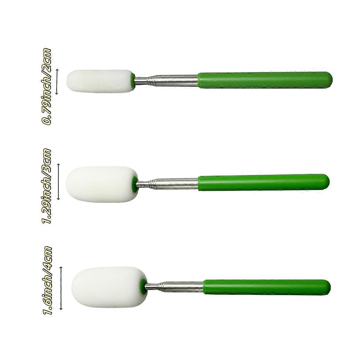 Telescoping Sponge Stick,3pcs Adjustable Sponge Rods for Water Removal From Tall or Narrow Pottery
