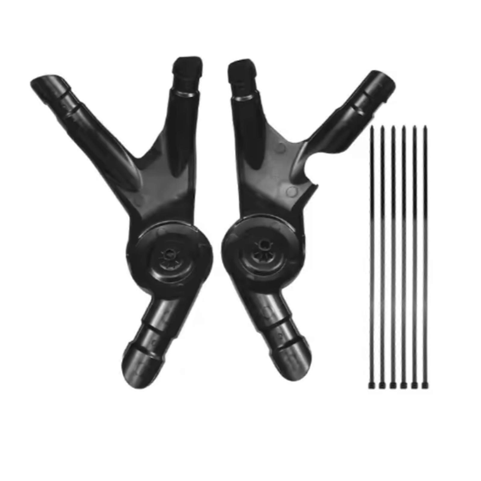 2Pcs Motorcycle Frame Protector Panel Cover Motorcycle Frame Protector Panel black