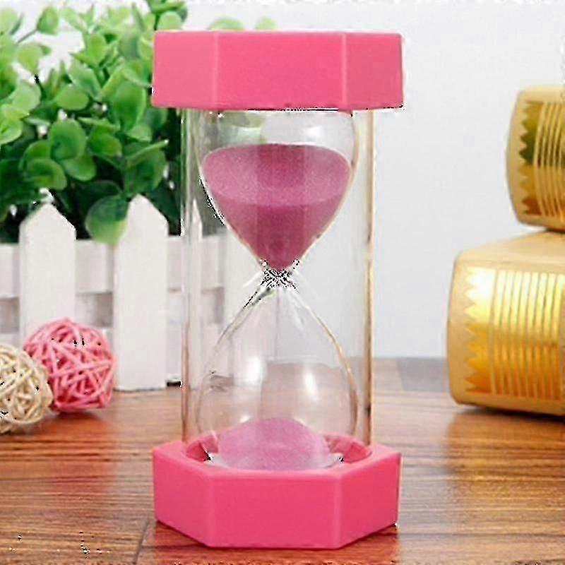5/10/15/20/30 min Sandglas Timeglas Ur Timer Lyserød 15 minutter