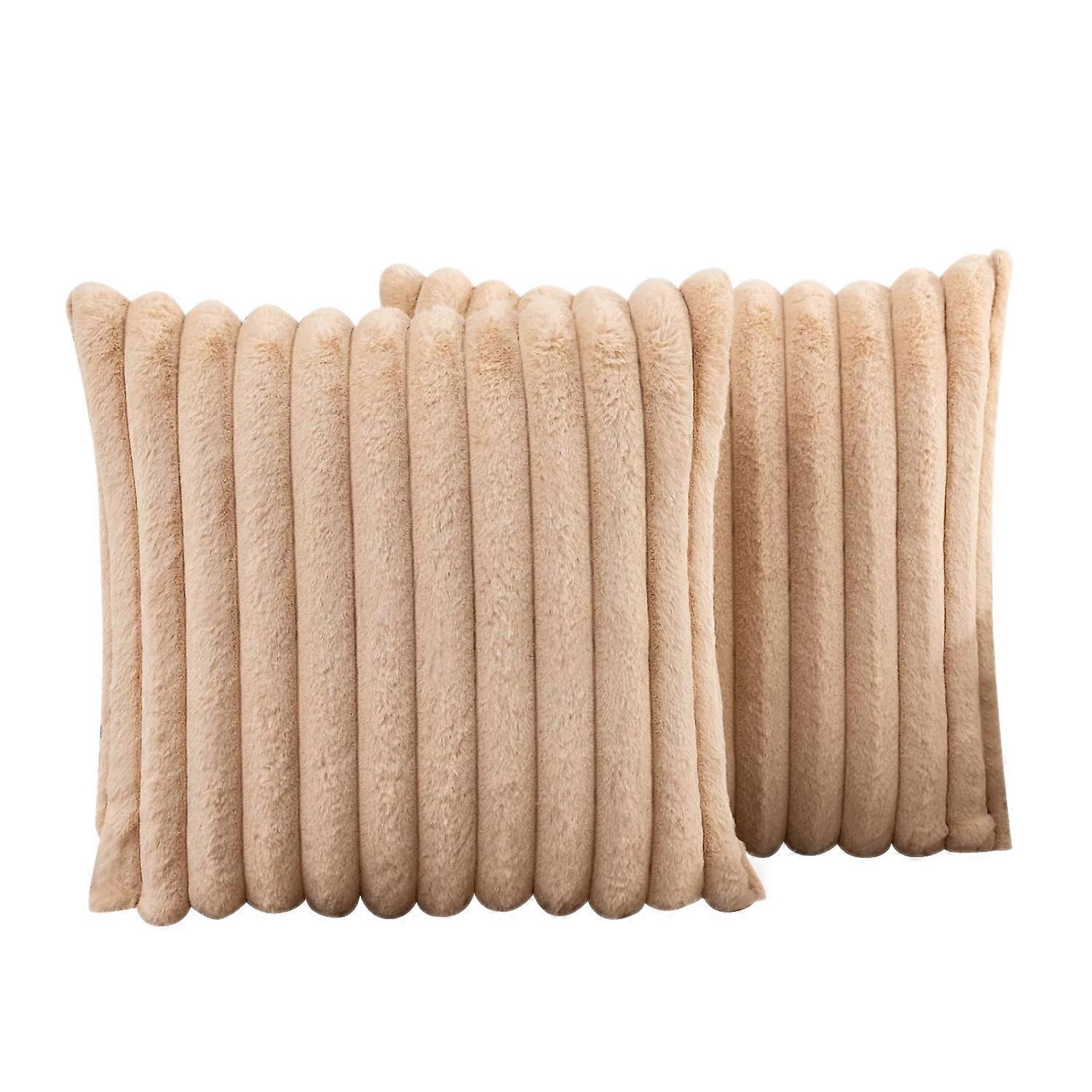 Housses de coussin en velours, jaune thé, sans formaldéhyde, 50x50cm