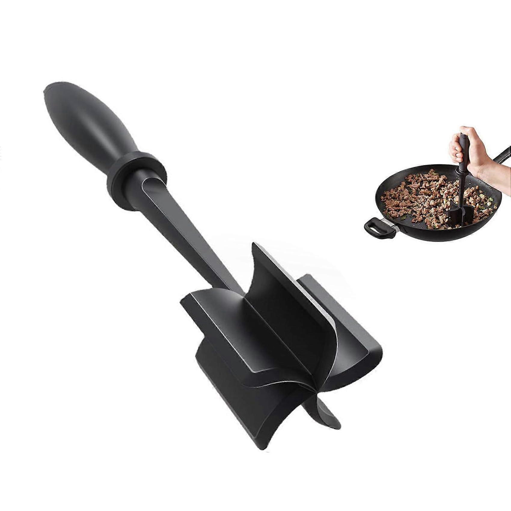 Meat Chopper and Masher for Ground Beef, Hamburger, Ground Turkey - Heat Resistant Non-Stick Mix Chopper