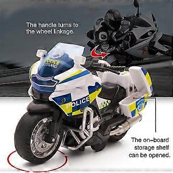 1:14 Kids Metal Diecast Police Motorbike Model, Children Play ...
