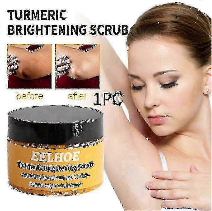 1pc כורכום פילינג גוף ניקוי העור ציפורן מלנין מלבין לחות לעור פילינג -