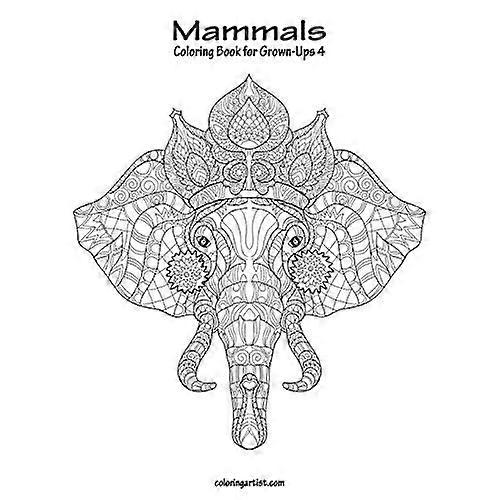 Mammals Coloring Book for Grown-Ups 4