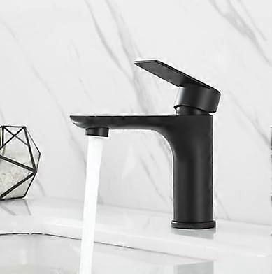 Matte Black Bathroom Faucet and Basin Set for Modern Design, Single Handle, Durable Material, Easy Installation