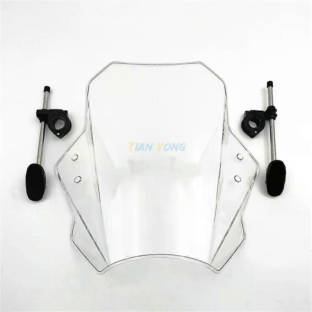 compatible for VT750S VT 750S VT750 S Windshield Universal Motorcycle Wind Deflector Clamp-On Variable ABS Windscreen Spoiler MAXP