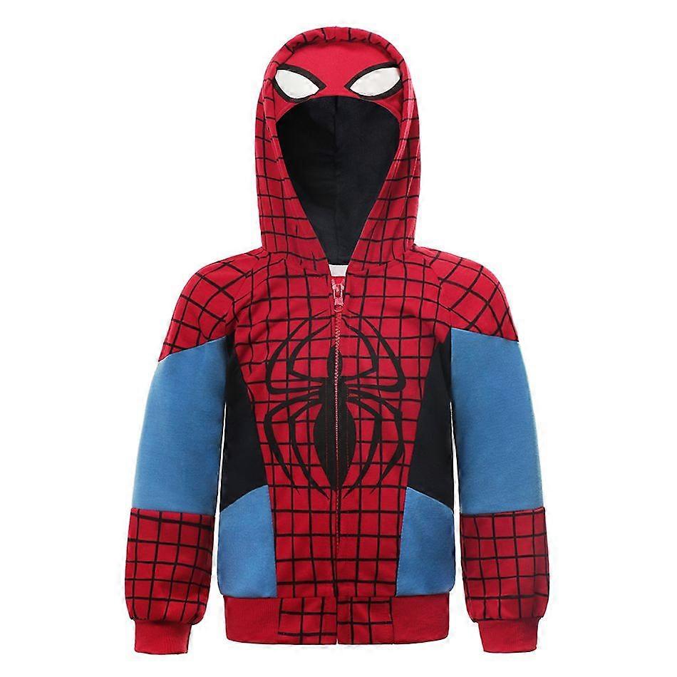 Spider Man# Kids Boy Sweatshirt Hulk Spider-Man Captain America Avengers Sweater Cartoon Top Zipper Hoodie Children's Clothes Jacket
