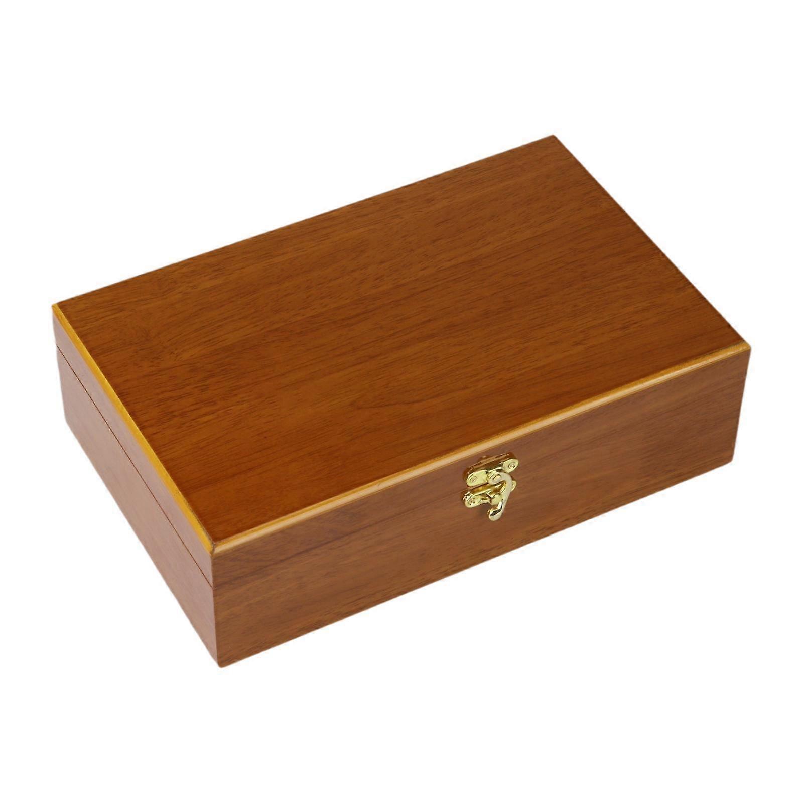 Wooden Storage Box Organization Container for Crafts Earring Art Hobbies