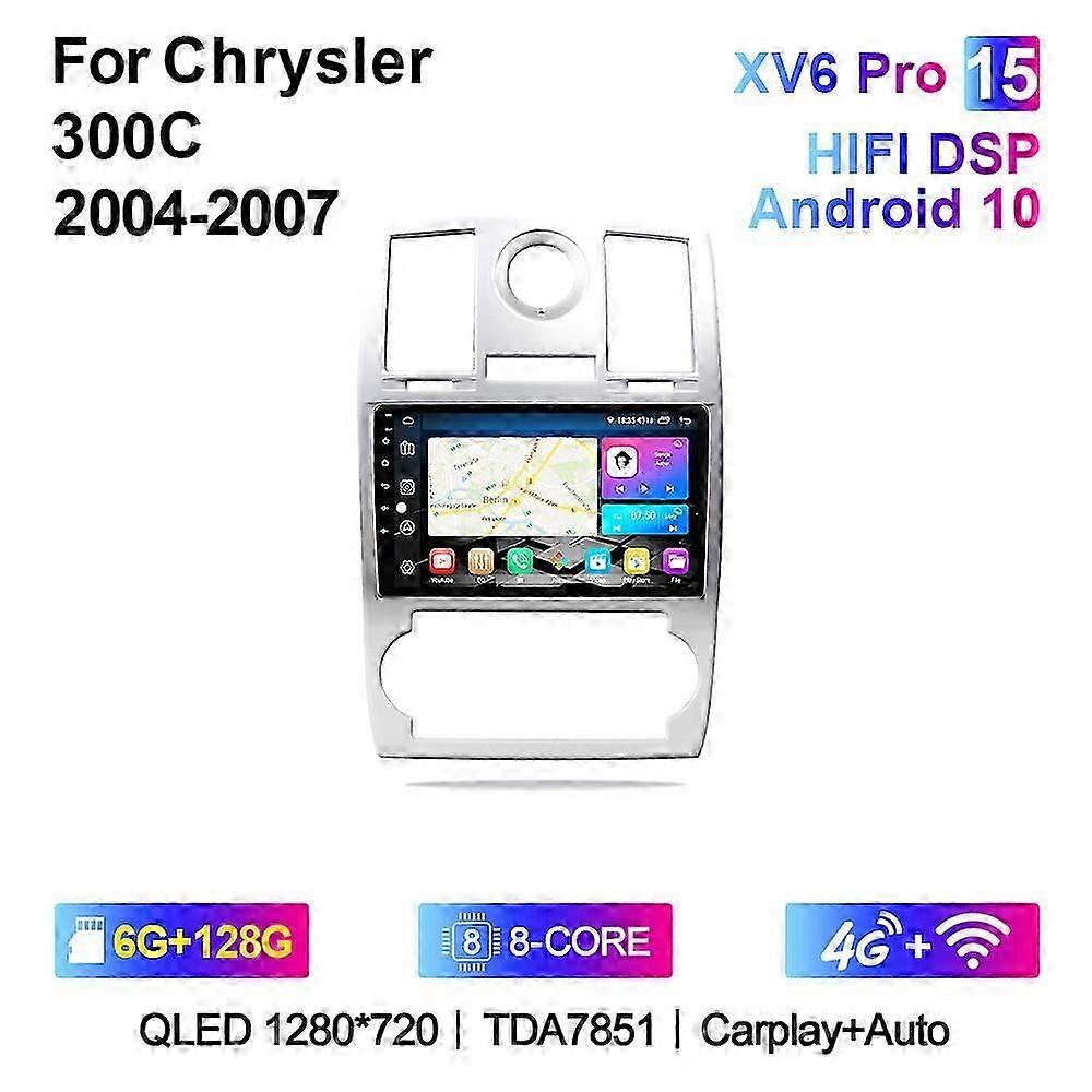 XIMA XV6 Pro 8 Core 2 Din Android 10 Autoradio Caplay Car Radio Multimedia Player For Chrysler Aspen 300C 2004-2008 Stereo gps