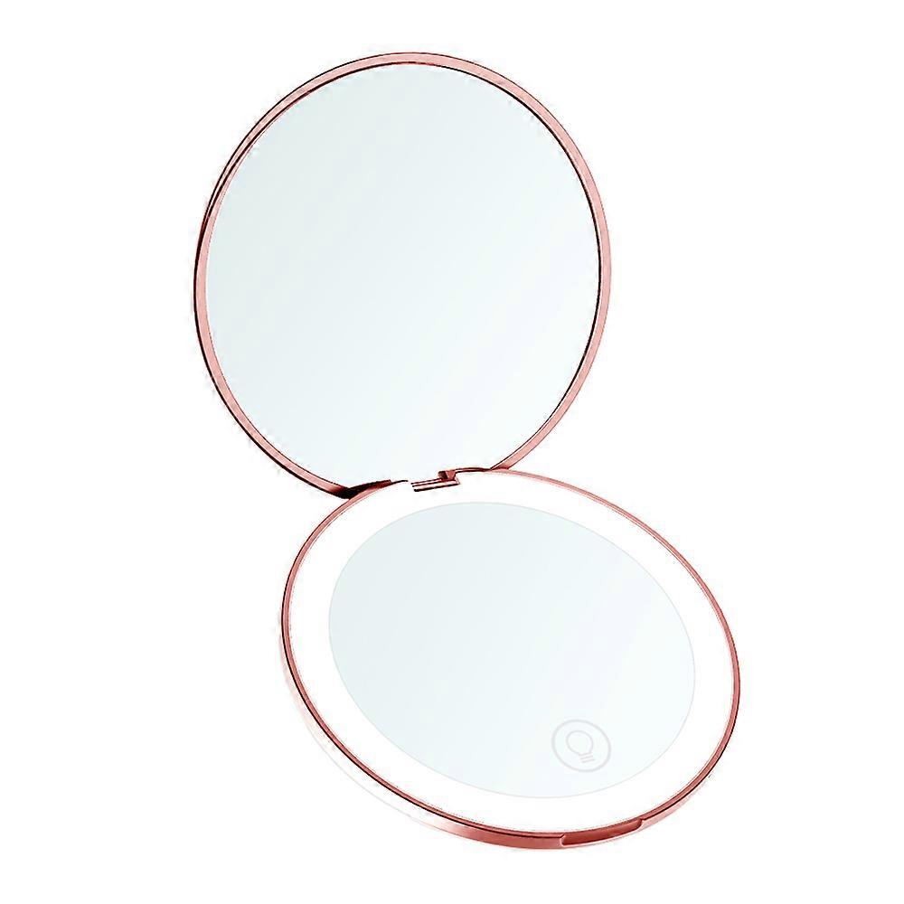 LED makeup mirror portable folding portable makeup mirror light and thin