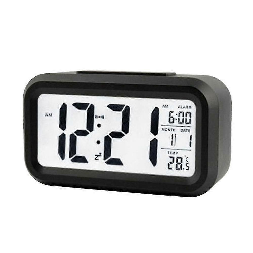 Digital LED Large Display Snooze Alarm Clock Night Light Thermometer