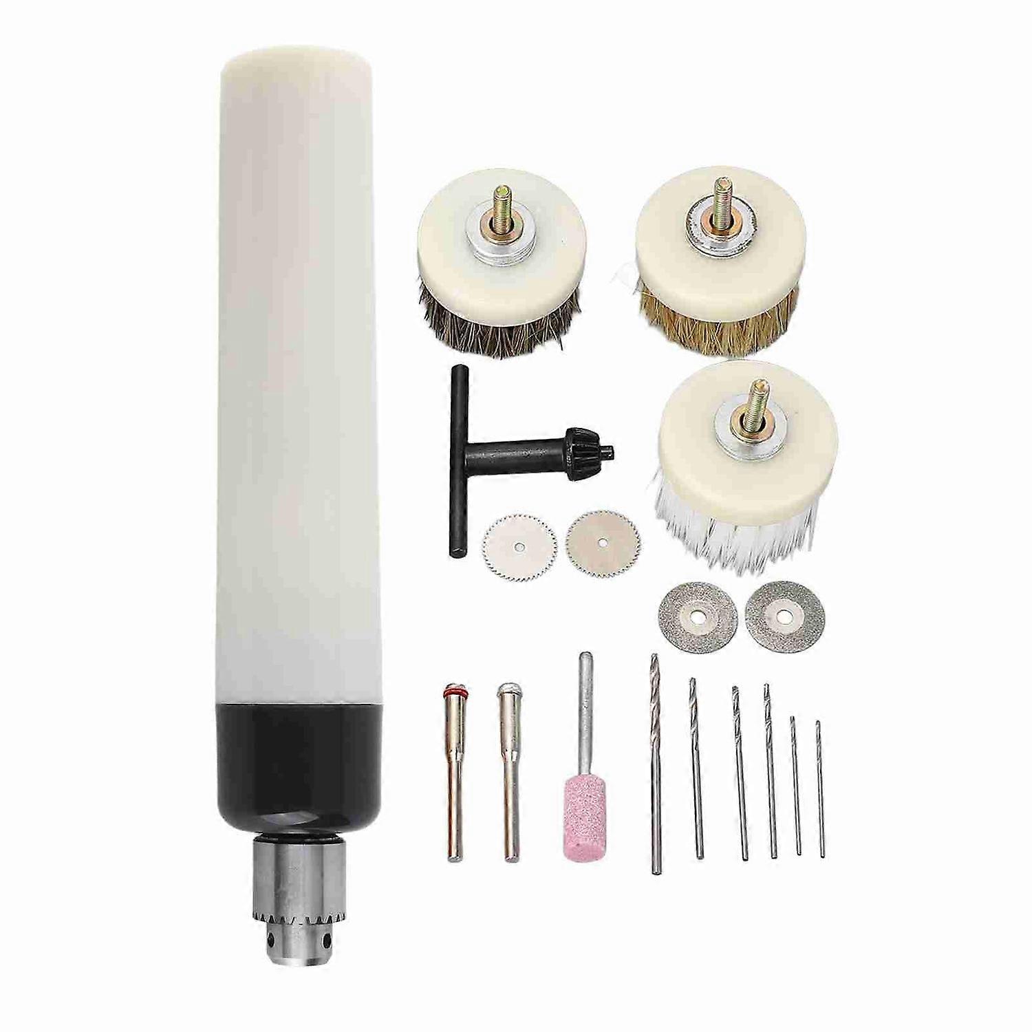 Cordless Rotary Tool 3 Gears Rechargeable Portable Grinder Drill and Brush Set for Engraving Polishi