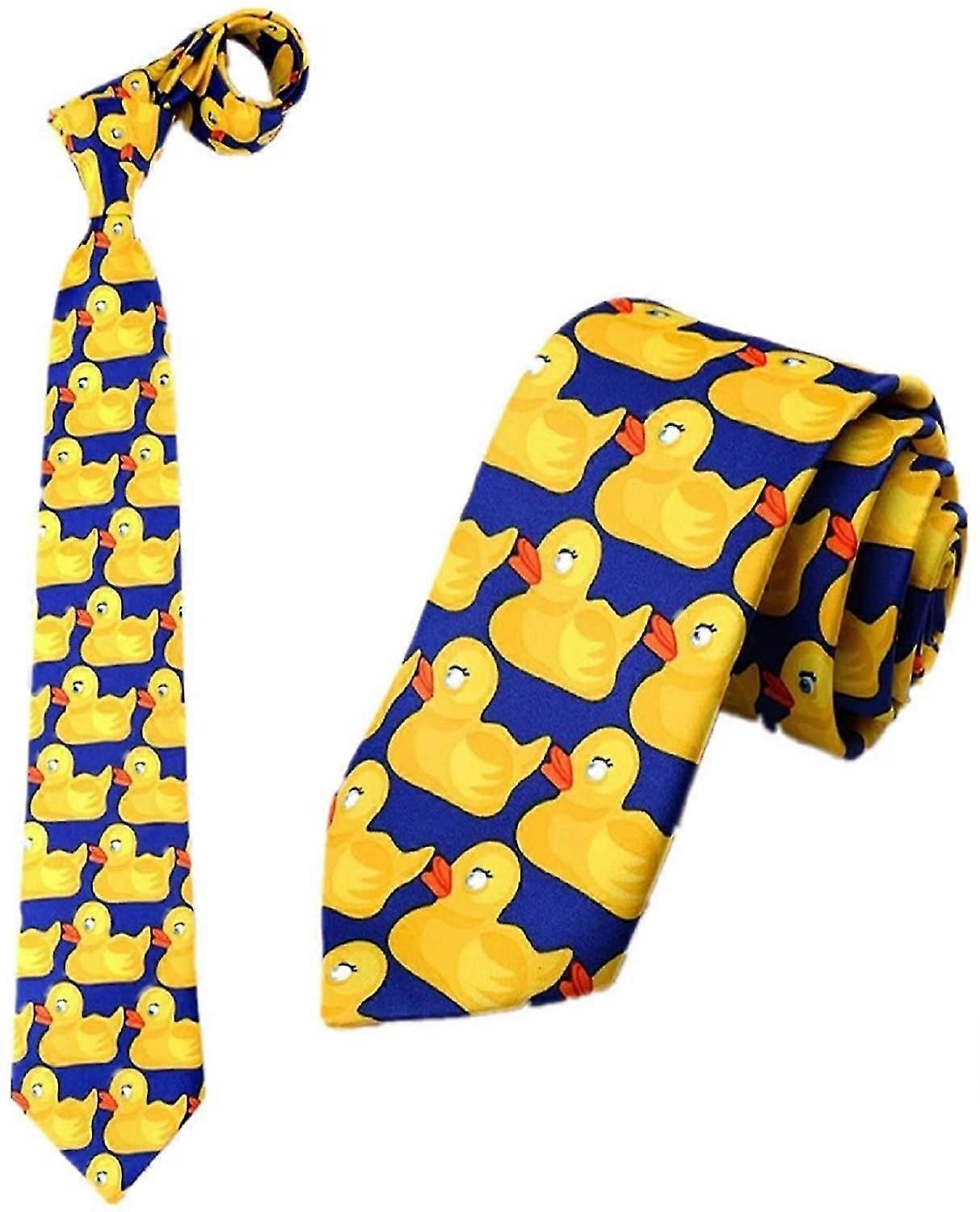 Corbata de patito azul y amarilla - Corbata de pato - Disfraz