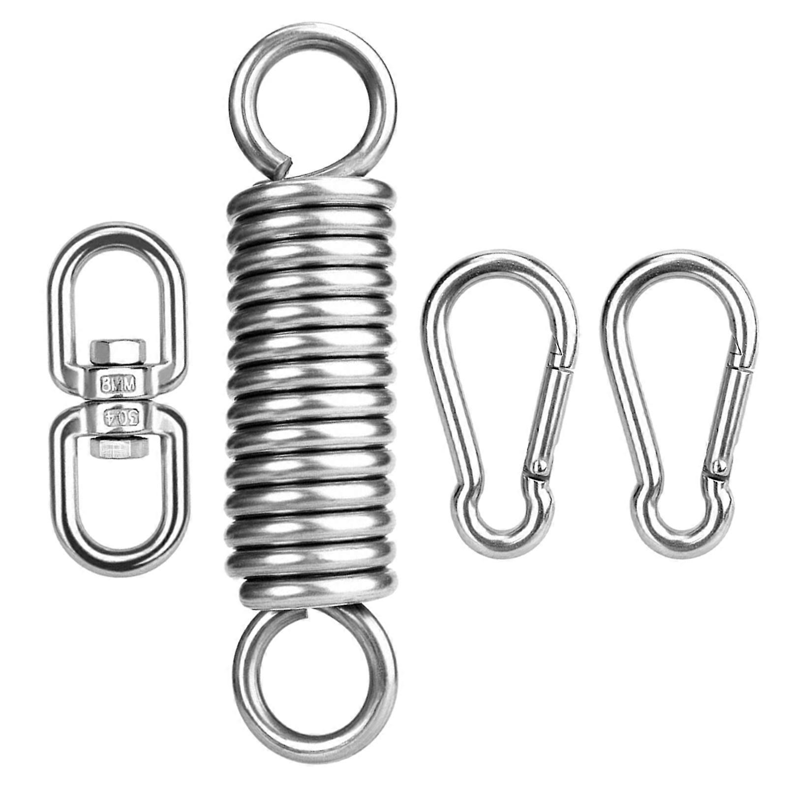 Durability Rotating Spring Open Hook Tension Spring Pullbacks Secure Spring for Hammocks and Rocking