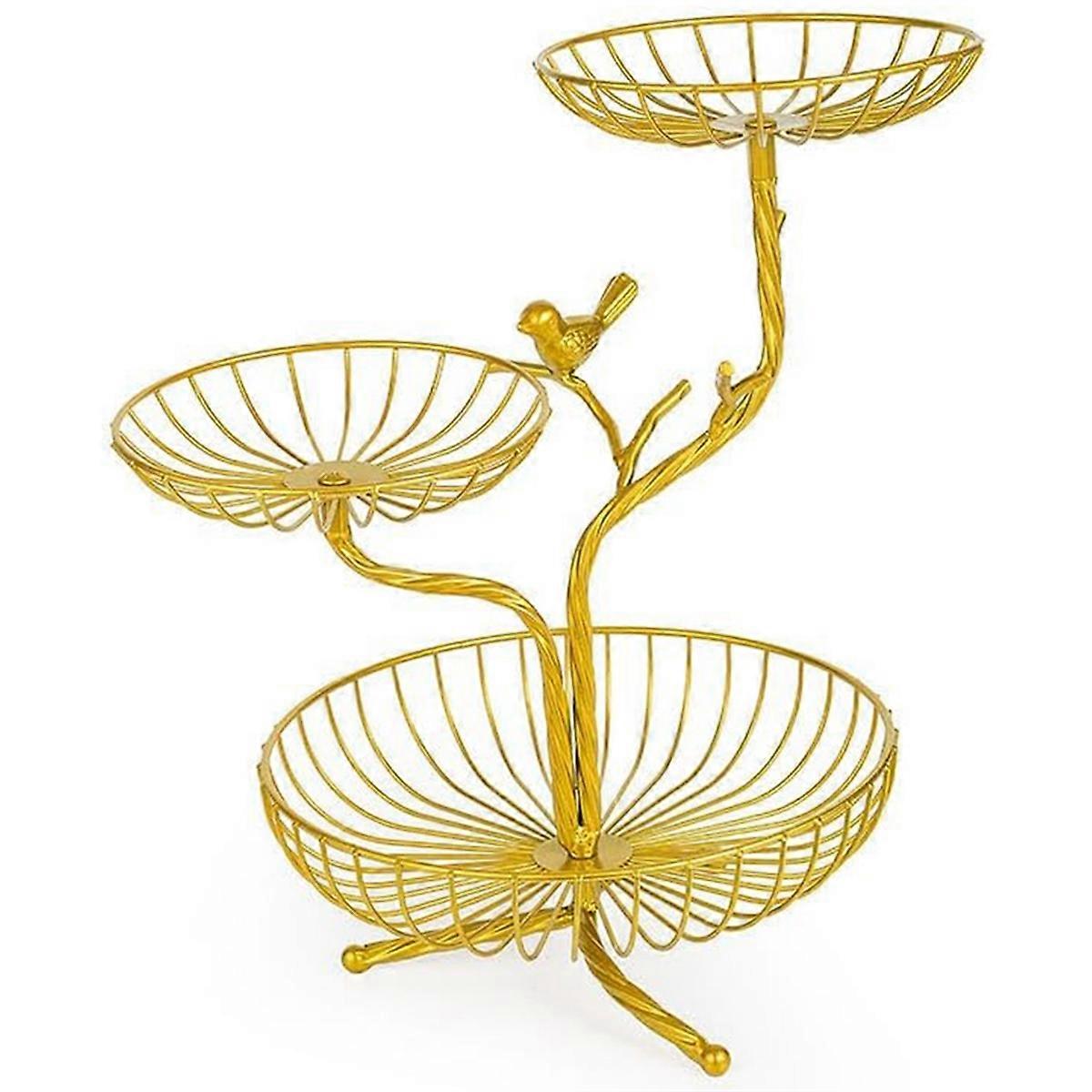 Supporto per cesto di frutta a 3 livelli Portafrutta decorativo Portafrutta