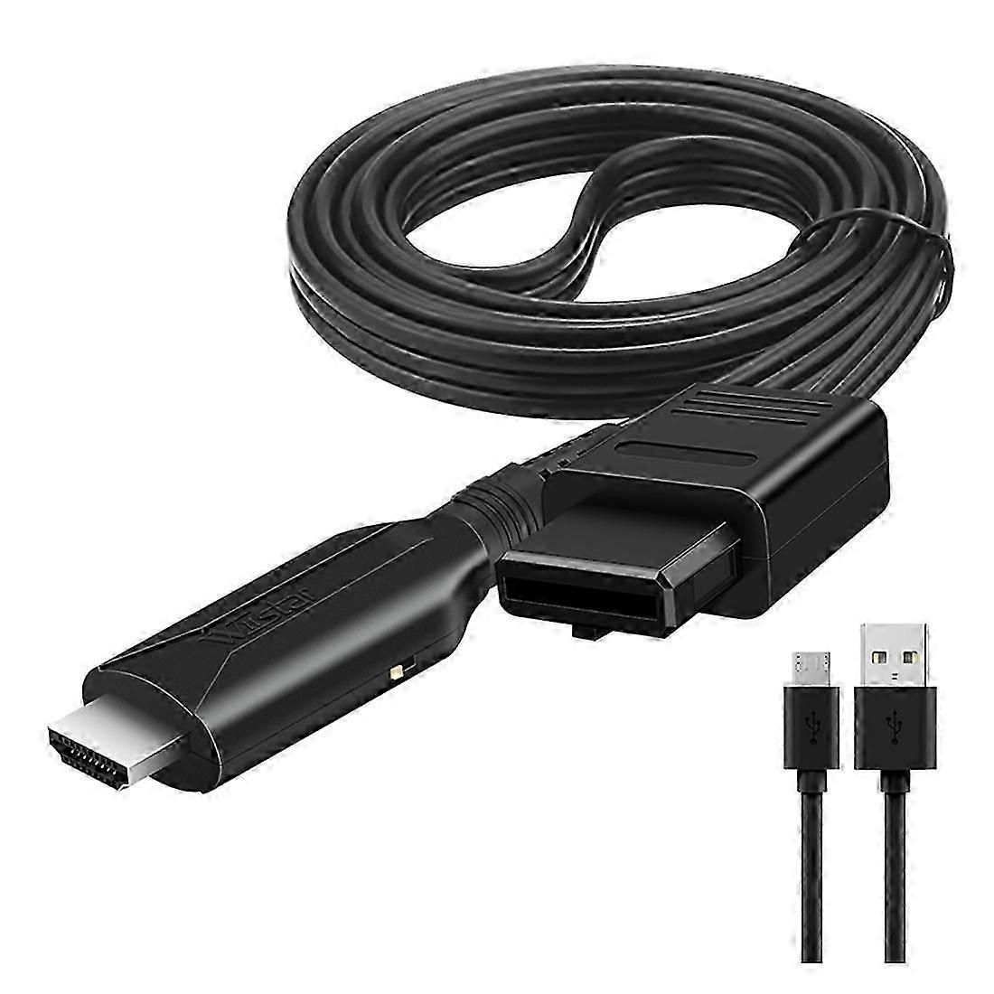 HD N64 to -Compatible Converter HD Link Cable for N64//SNES Plug and Play 1080P -Compatible Conver
