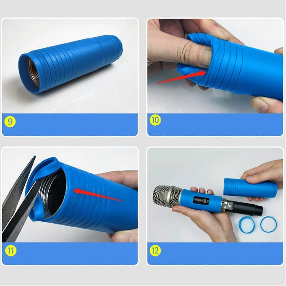 Elastic Wireless Microphone Protective Case Color Handle Cover Anti ...