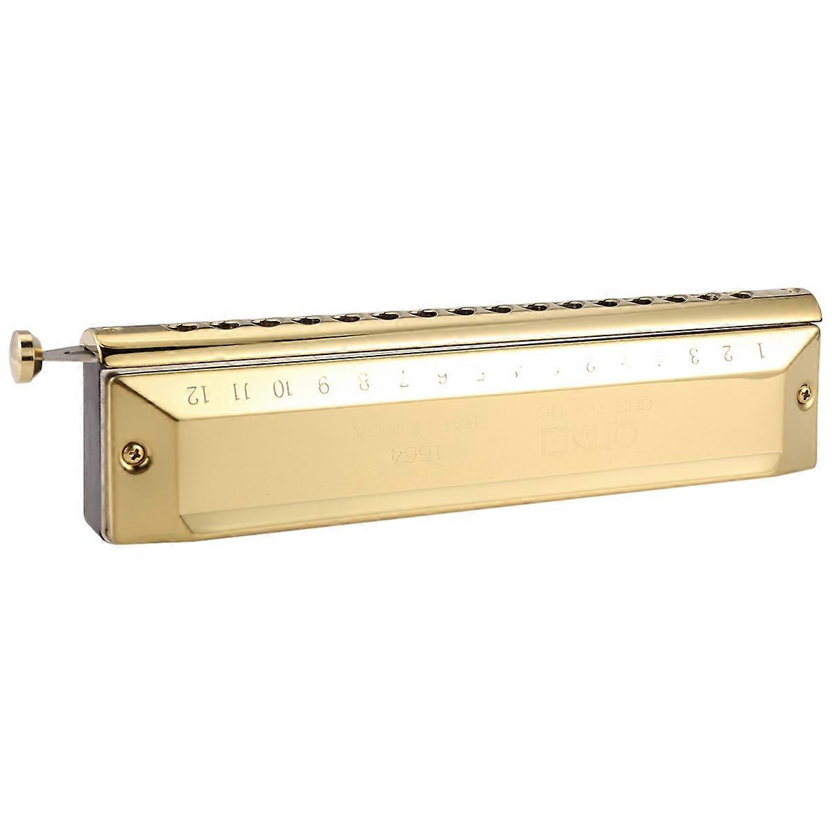 Chromatic Harmonica 16 Hole 64 Tone Mouth Organ Instrumentos