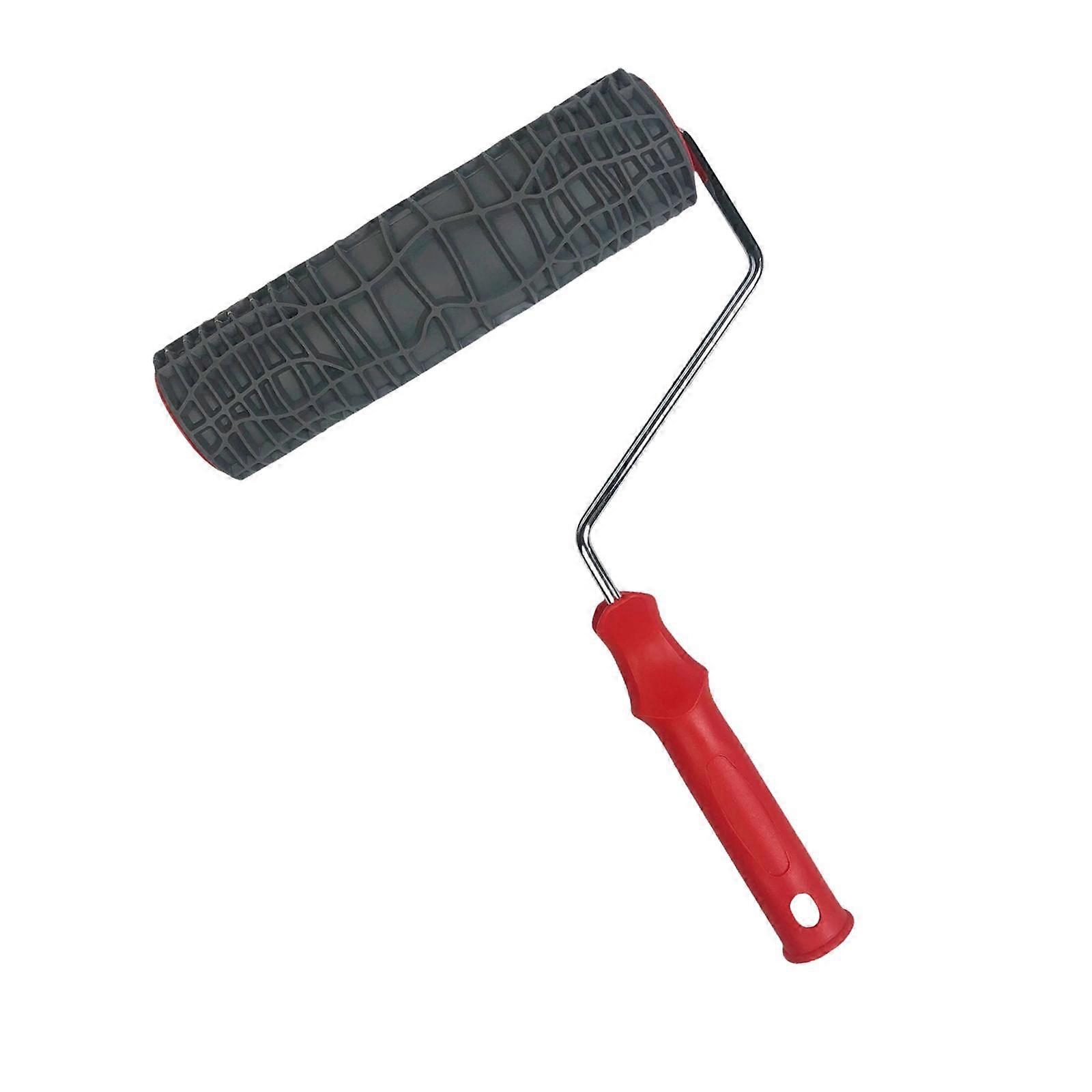 10'' Paint Roller Embossing Texture Rubber Roller DIY Wall Decor Accessories Art