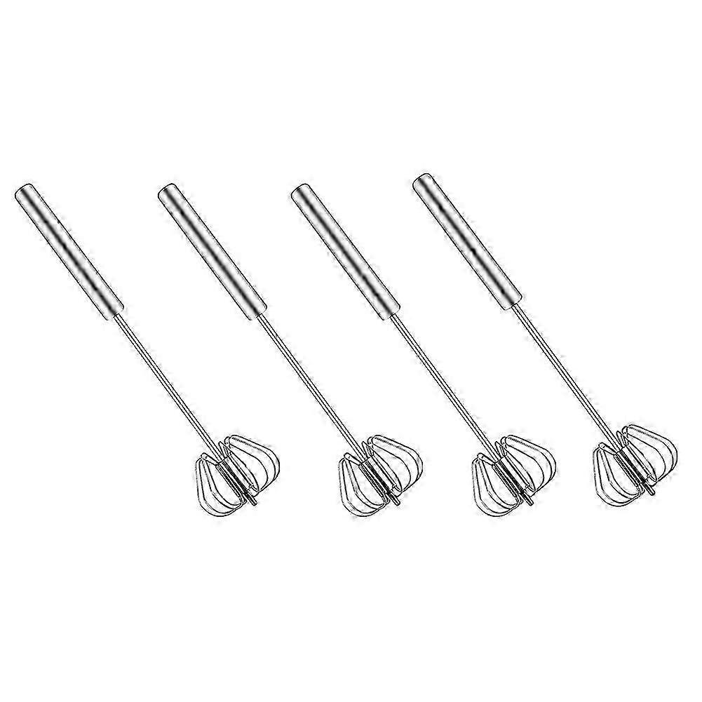 Whisk, Stainless Steel Egg Beater, Hand Push Rotary Egg Whisk Blender, Easy Whisk Mixer Stirrer for