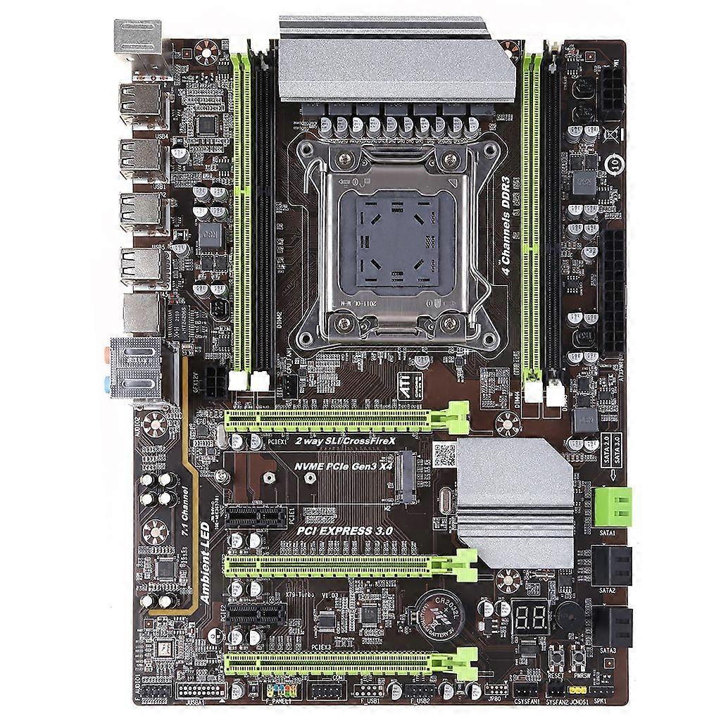X79T Mining Motherboard LGA 2011 CPU Socket USB3.0 PCI-E 4 x DDR3 Memory Slot