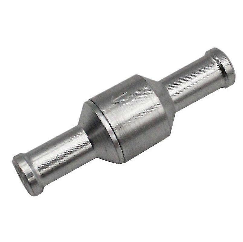 8mm Check Valve Brake Servo Booster - Inline One Way Non Return Valve for Vacuum Hose, Aluminium