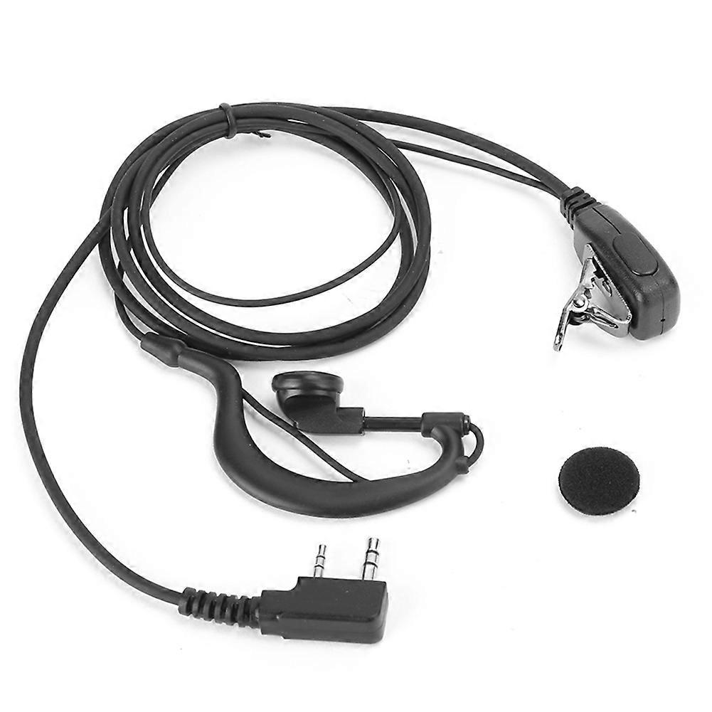 2PCS TK 2.5MM/3.5MM Dual Interface Headset Rotatable Earphone Compatible for Motorola Radio