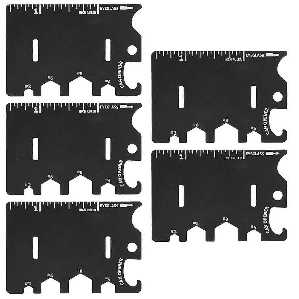 多目的ポケットサバイバルツール、バイククイックリペア&タクティカルサバイバルツール、ホームインプルーブメントツール(5PCS)のための完璧なギフト