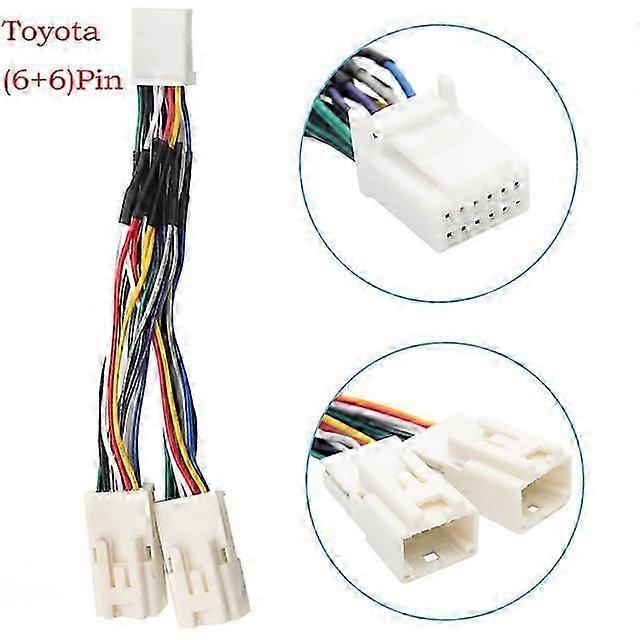 Moonet Car MP3 Input USB AUX Adapter CD Changement pour Toyota Avensis RAV4 Auris Corolla Yaris Camry Tacoma et Lexus (6+6pin)-2025-ss