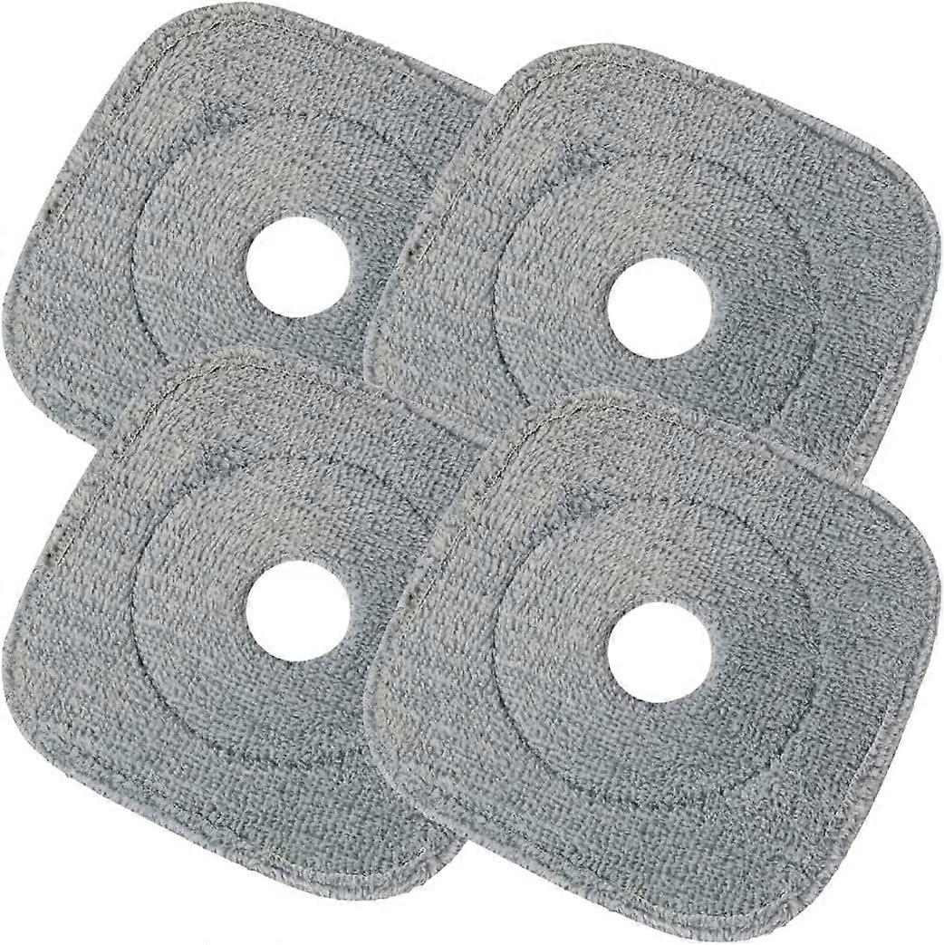 Mop pad in fibra super spessa, adatto per altre teste di mop quadrate (4 confezioni)
