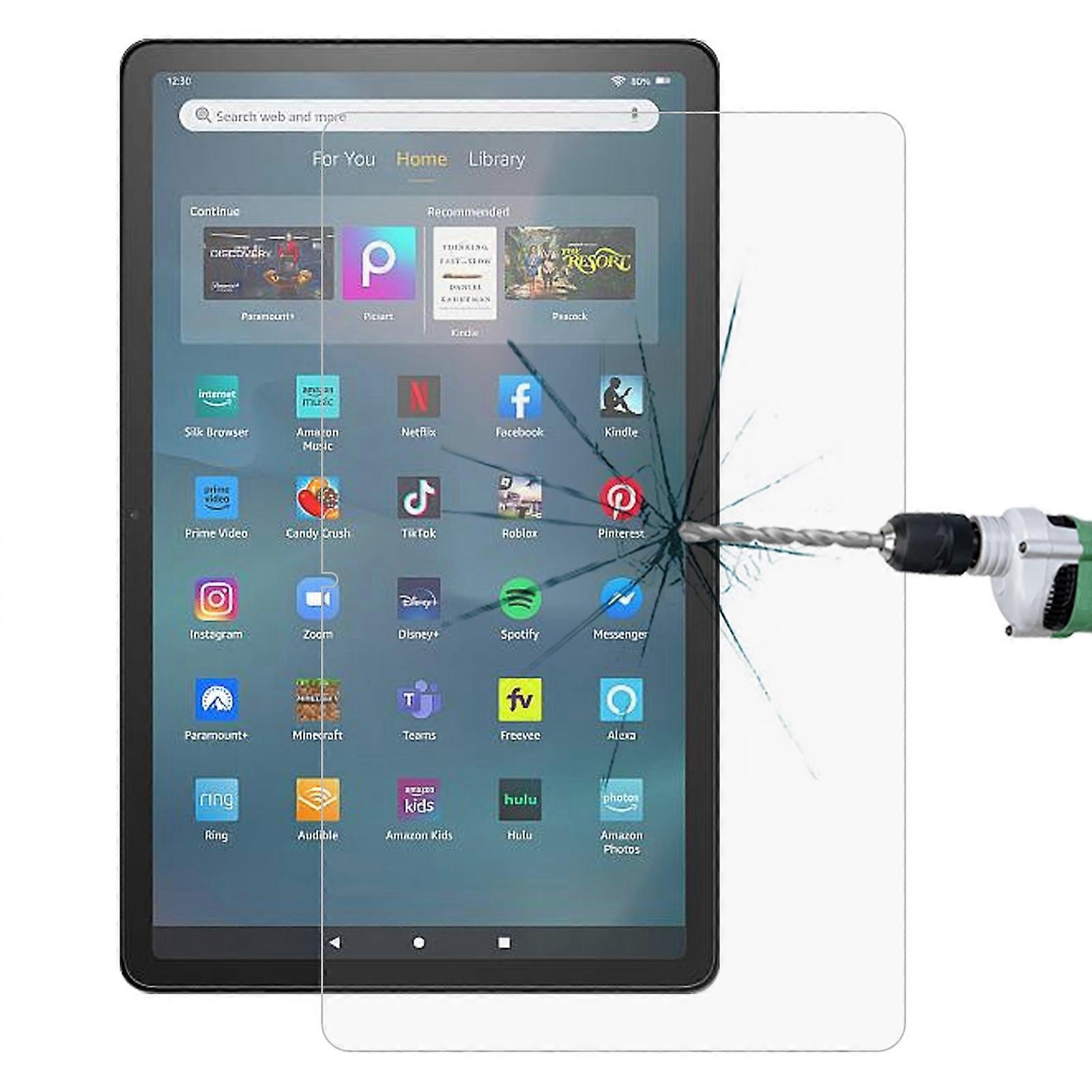 Amazon Fire Max 11용 9H 0.3mm 방폭 강화 유리 필름 (1개)