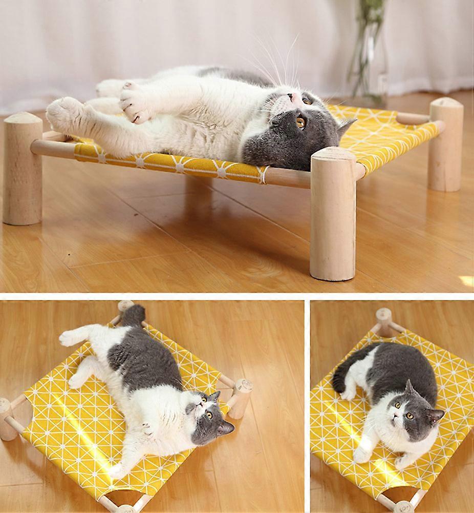 Cats Hammock Four Corners Breathable Detachable Washable Pets Hanging Bed