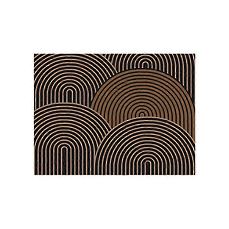 هندسي غير قابل للانزلاق في الهواء الطلق حصيرة مدخل بني سجادة 50X80 سنتيمتر ترحيب ممسحة الباب الحصير & حصائر الأرضية