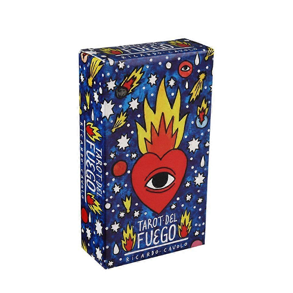 Del Fuego Tarot Cards Full English Deck Cards for Family Holiday Party Playing