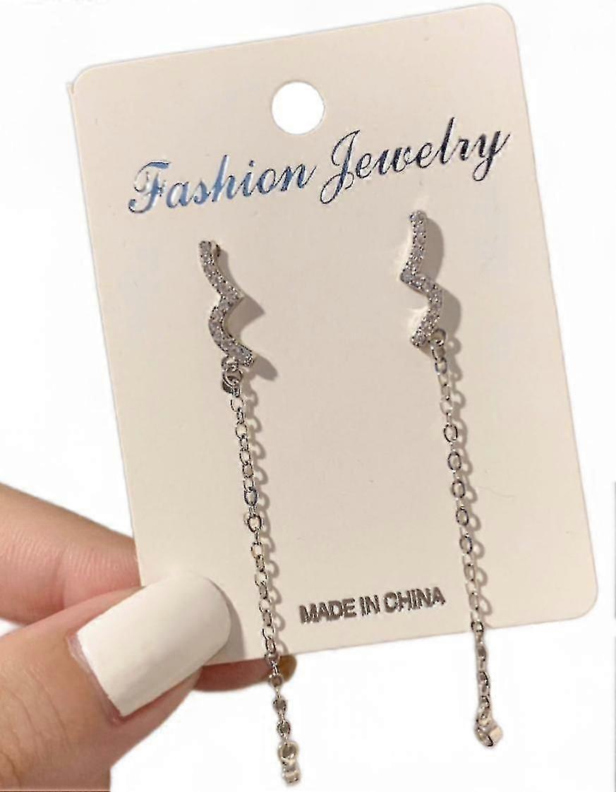 (hoop Long Tassel Earrings