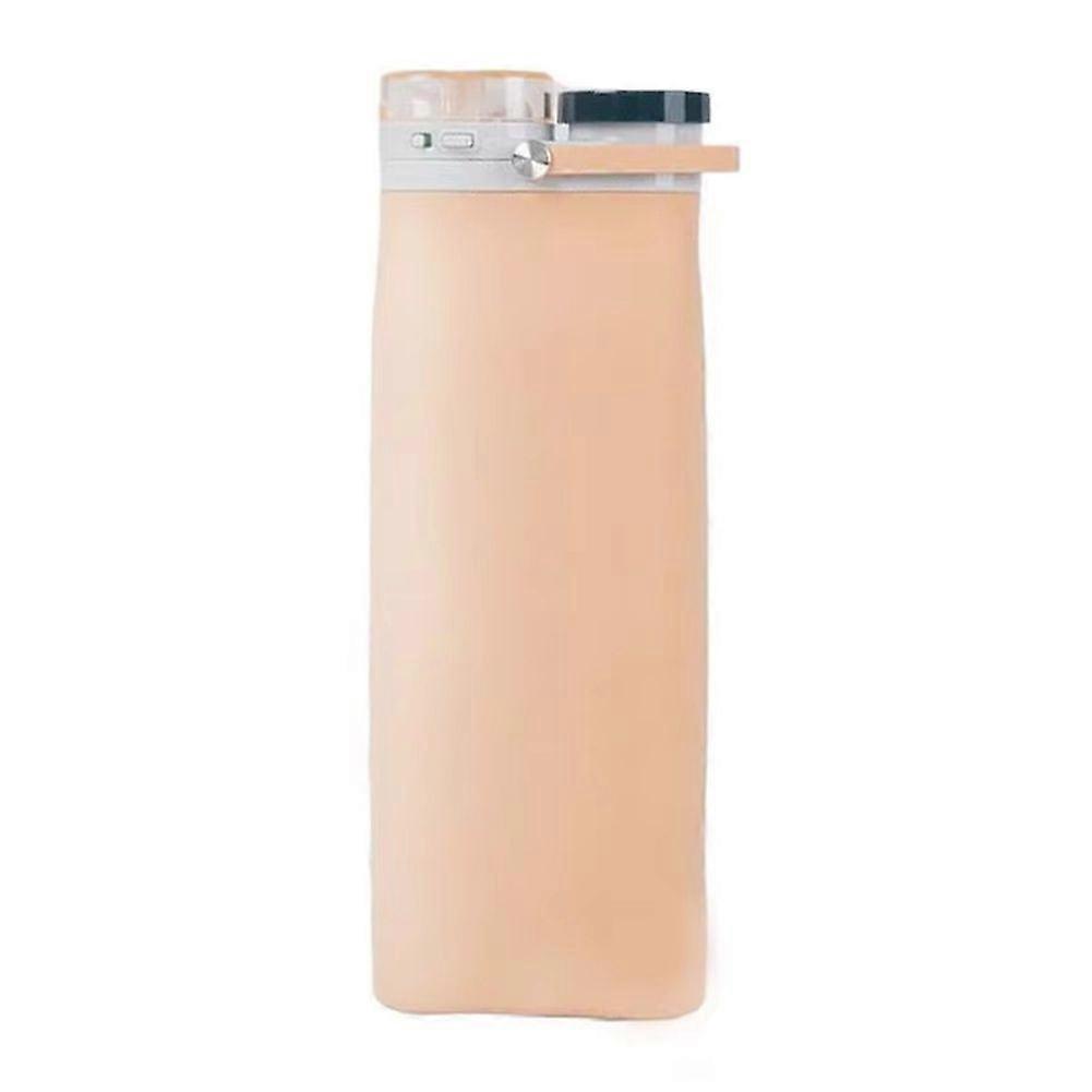 600ml Leakproof Folding Water Bottle,Sport Drinking Cup with Straw, Portable & Reusable for Indoor