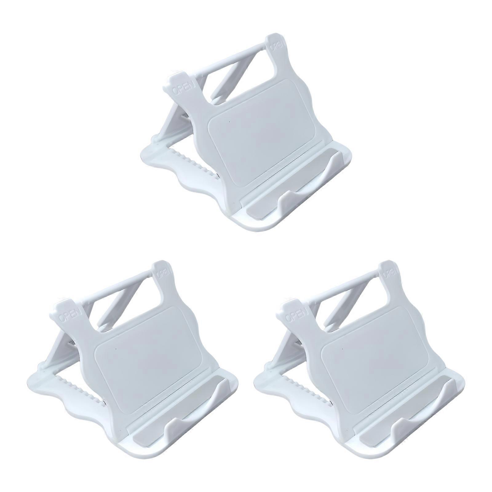Universal Phone Dock Foldable Tabletop Phone Support Cradle Holder Angle Adjustable Mobile Phone Tablet Stand Bracket White