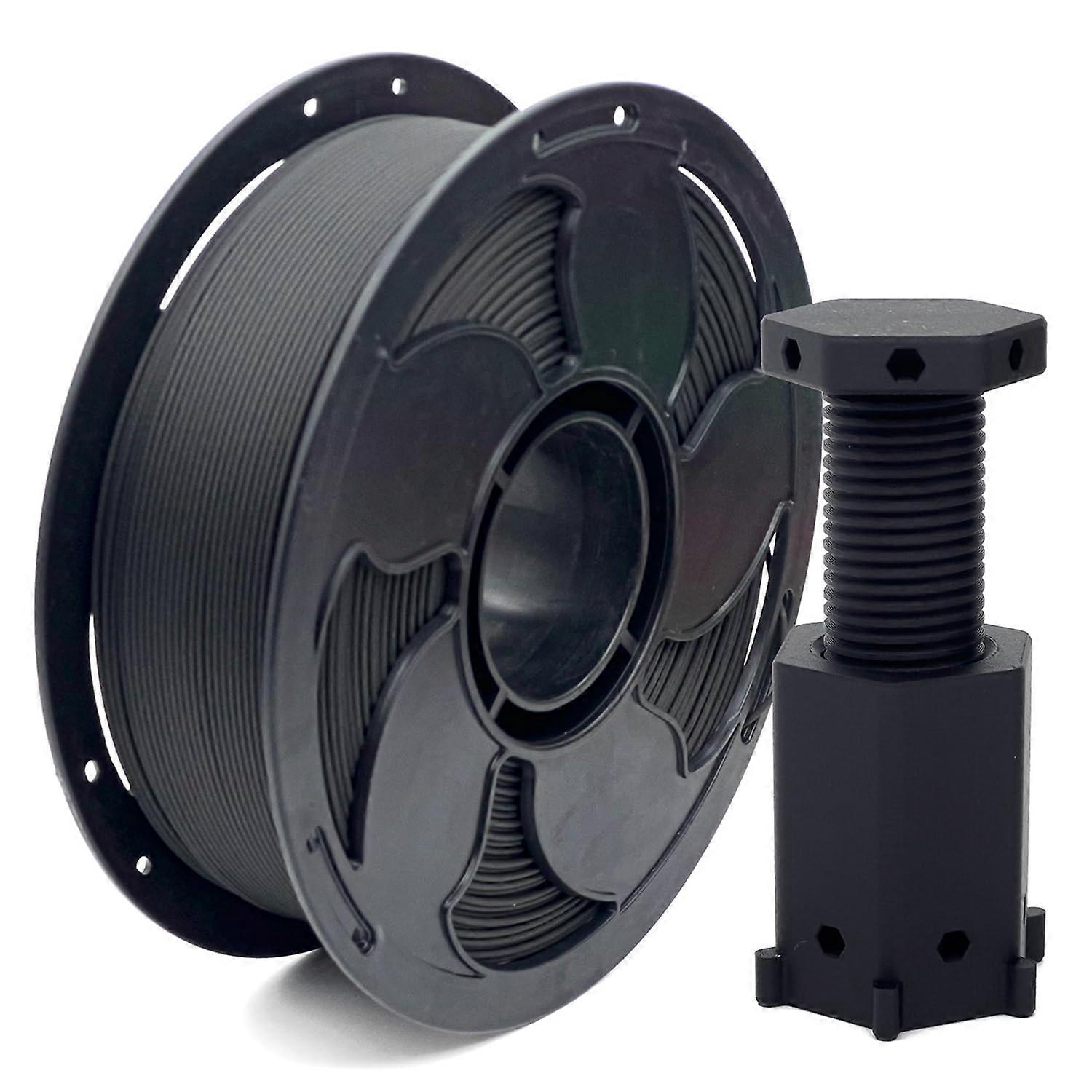 Carbon Fibre Black PETG Filament 1.75mm High Intensity 3D Printer Filament, 1kg Spool