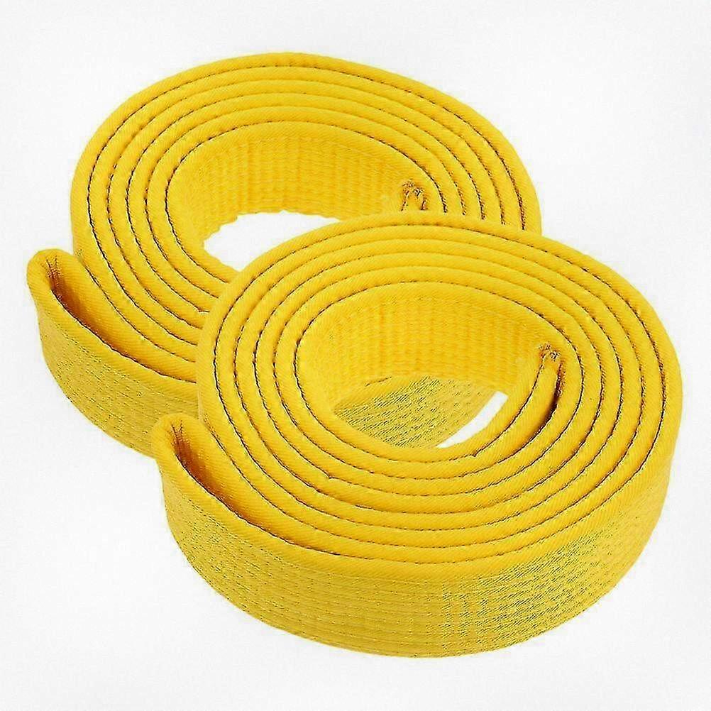 Set of 2 Martial Arts Belts for Karate and Taekwondo - Versatile Replacement Waistbands