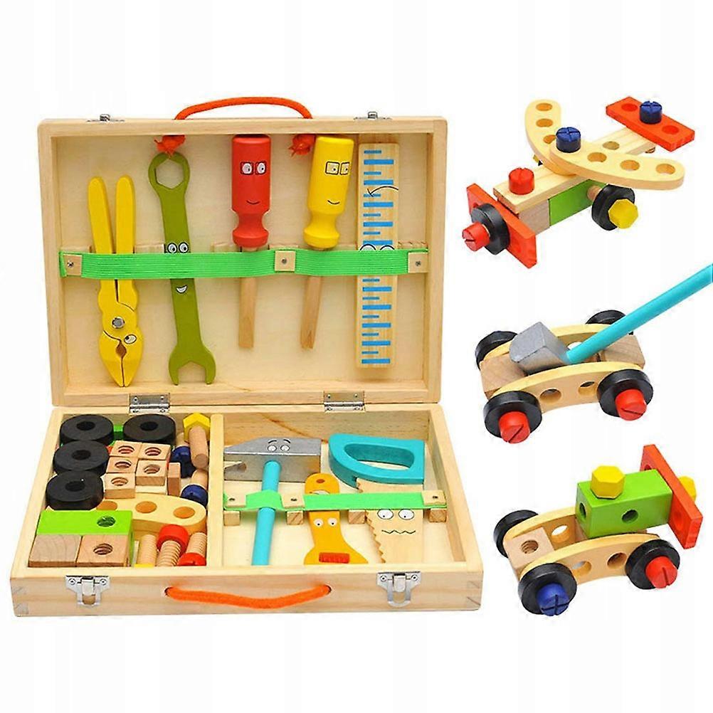 Wooden Tools Box Set In Box