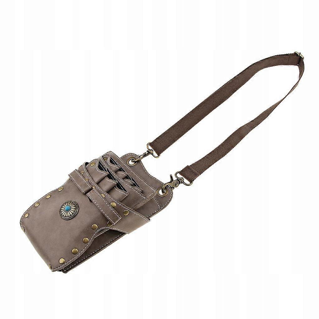 Useful Pu Scissors Durable Comb Clips Storage