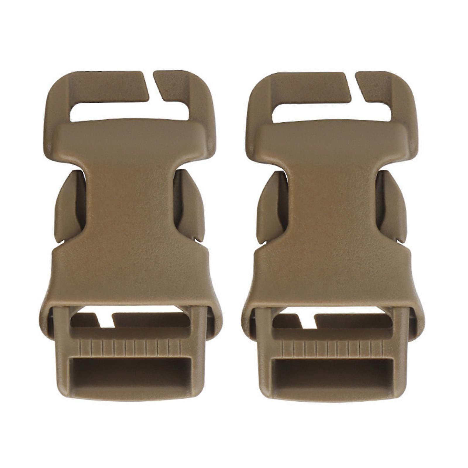 2Pcs Jagdweste Schnallen 25mm Slide Side Release Schnallen Rucksäcke Schnalle Clip für Jagdausrüstung und Outdoor-Rucksäcke Schlammfarbe